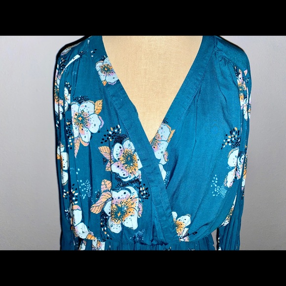 Free People Tuscan Dreams Printed Tunic sz M - Picture 8 of 15